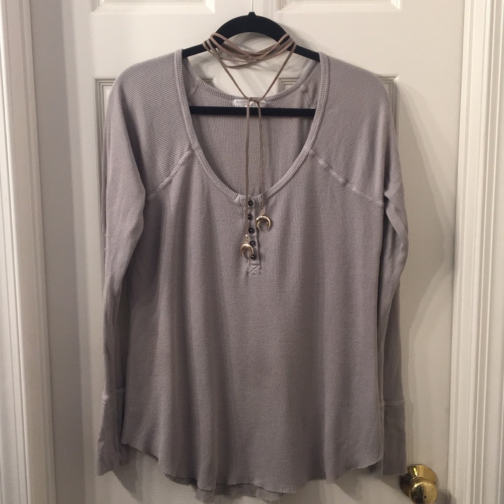 Waffle Knit Henley
